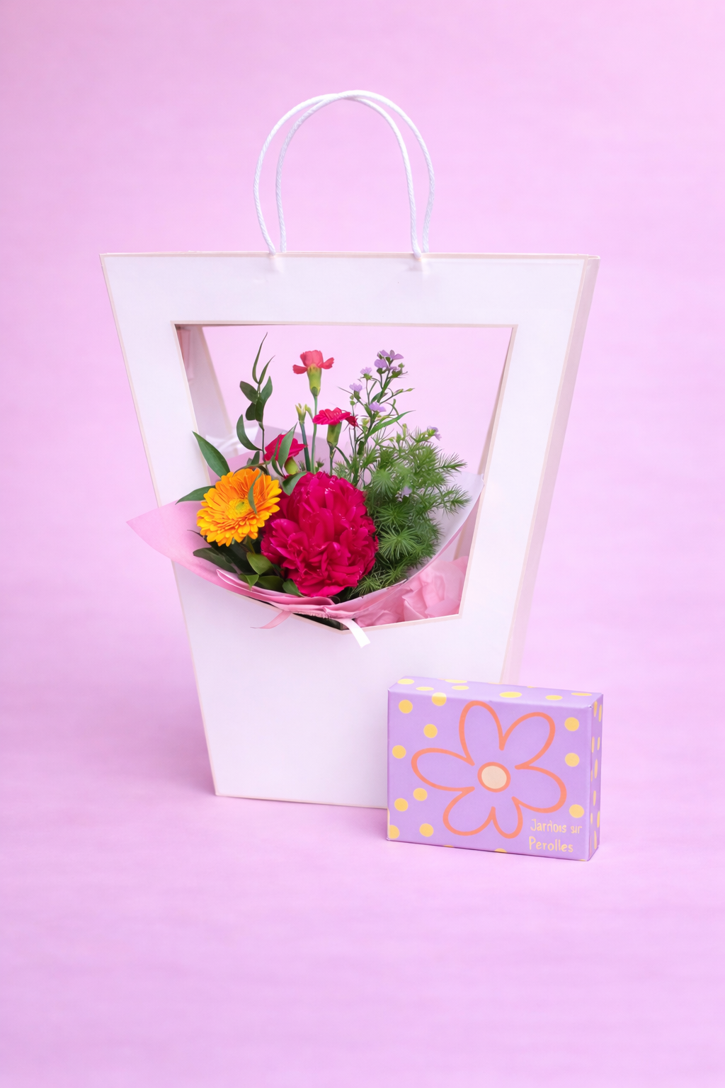 Bouquet collection Rayon de soleil et chocolat solidarité femme