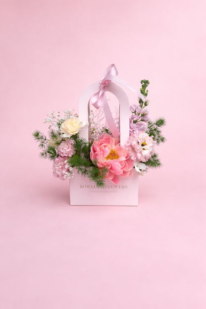 Le cadeau parfait (foulard et fleurs) pastel